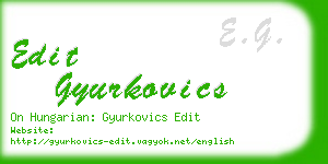 edit gyurkovics business card